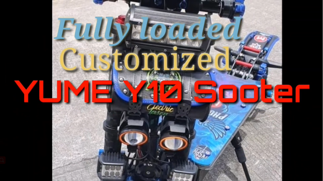 Fully Loaded Customized YUME Y10 Scooter