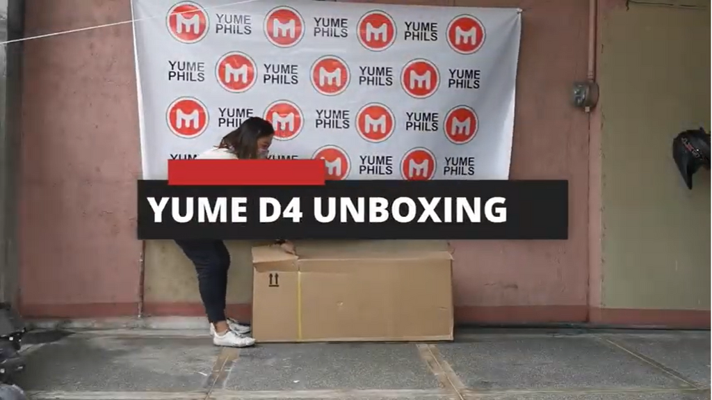 YUME D4 electric scooter with seat And Unboxing